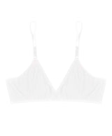 wht cotton basics soft bra