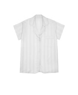 wht shadow stripe short sleeve pj shirt