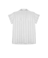 wht shadow stripe short sleeve pj shirt